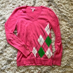 Lilly Pulitzer argyle sweater